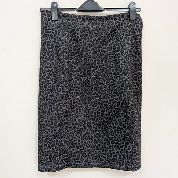 Liverpool Bia Knit Pencil Skirt Leopard - Picture 2 of 3